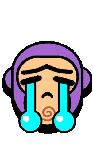 Tearful Cartoon Monkey