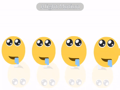 Tearful Smiley Faces With Alight Motion GIF