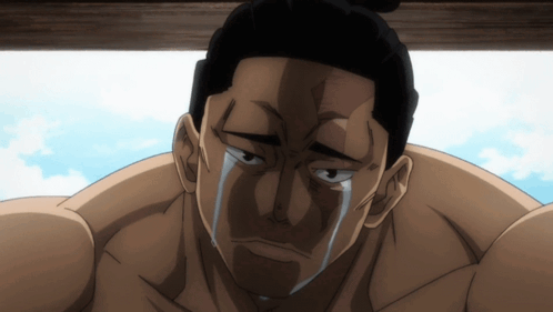 Tearful Sumo Wrestler