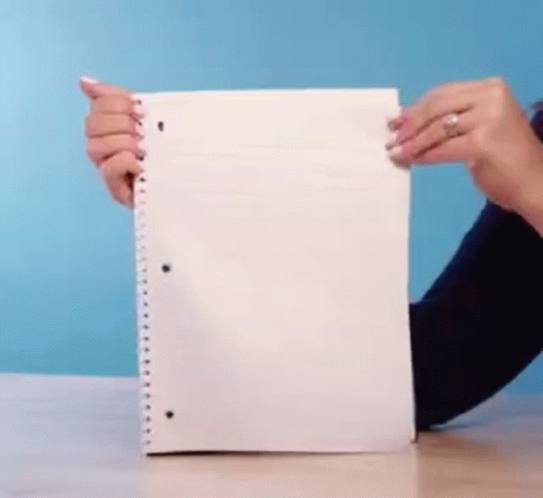 Tearing One Page Of Paper GIF