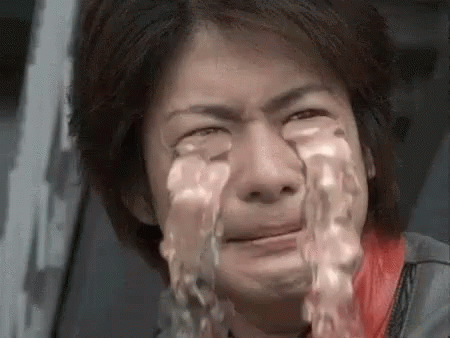 Japanese Man Crying Tears Flowing Meme GIF