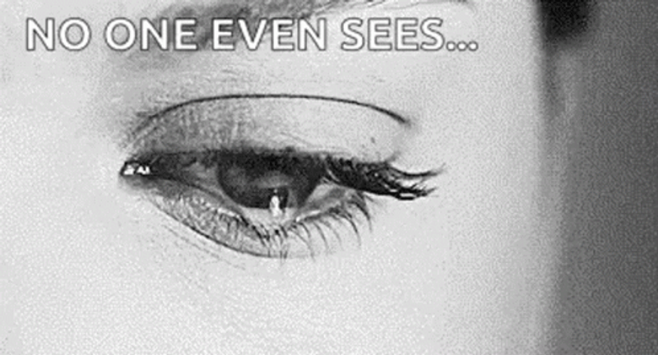 Tears Rolling Down Face Black And White GIF