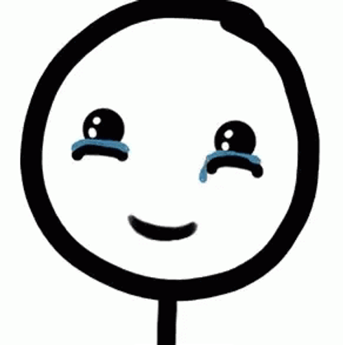 Tears Swelling Stickman Mobile Sketch GIF