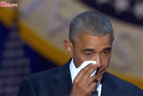 Teary Eyed Obama GIF