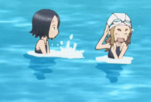 Teasing Master Takagi-san Playing Water Splash GIF