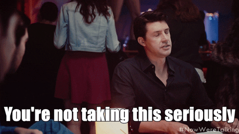 Teasing Now We're Talking Series GIF