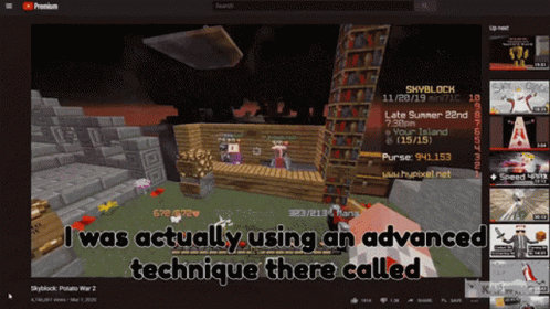 Technoblade Minecraft In The Room GIF