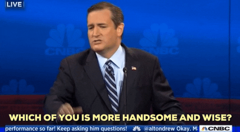 Ted Cruz Looking Handsome And Wise GIF
