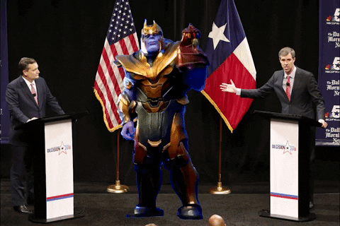 Ted Cruz Thanos Snap GIF