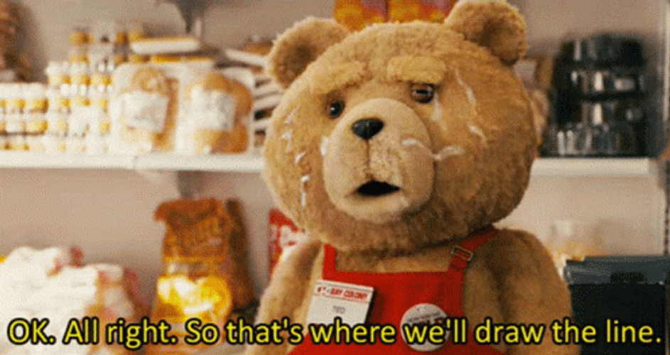 Ted Draw The Line GIF