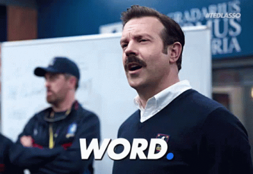 Ted Lasso Believe In Word GIF