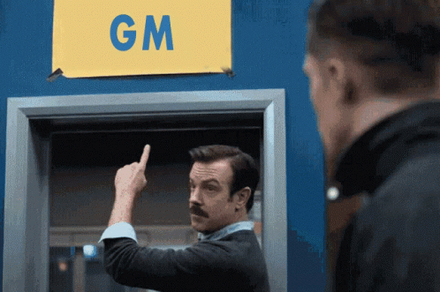 Ted Lasso Believe Replaced With Gm GIF