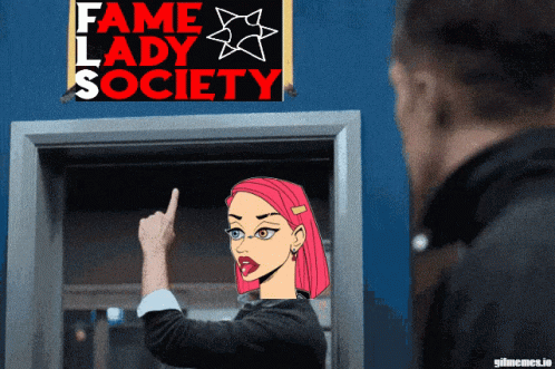 Ted Lasso Believe Sign Replaced With Fame Lady Society GIF