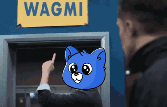 Ted Lasso Believe Sign Replaced With Wagmi GIF