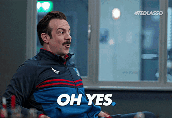Ted Lasso Oh Yes GIF