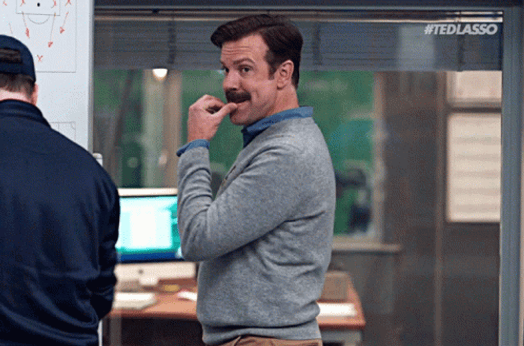 Ted Lasso Subtle Disagreeing GIF