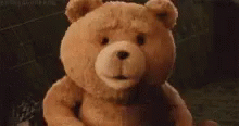 Ted The Bear Hands On Cheeks GIF