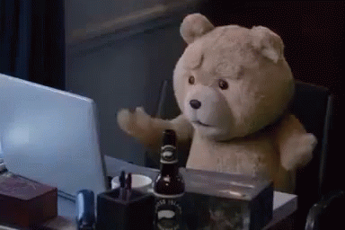 Ted Using Laptop GIF