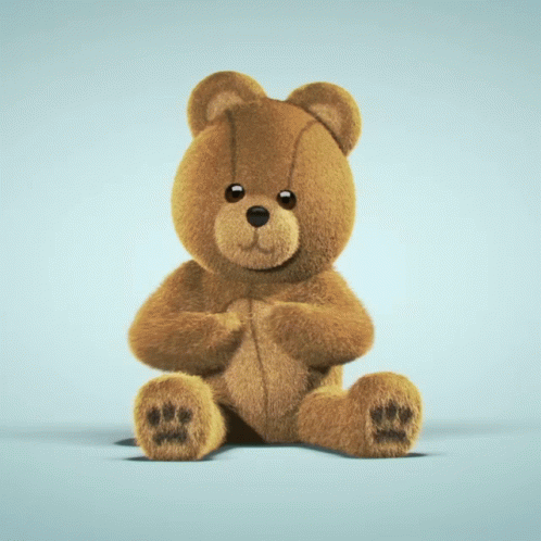Teddy Bear Cute Hairmoji GIF