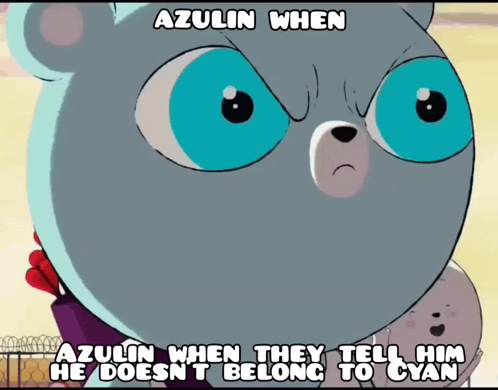 Teddy Bear Azulin Caption GIF