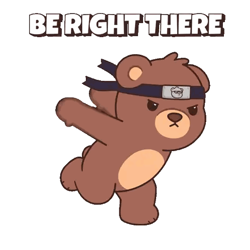 Teddy Bear Be Right There Headband