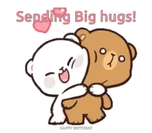 Teddy Bear Big Bear Hugs Pink Hearts