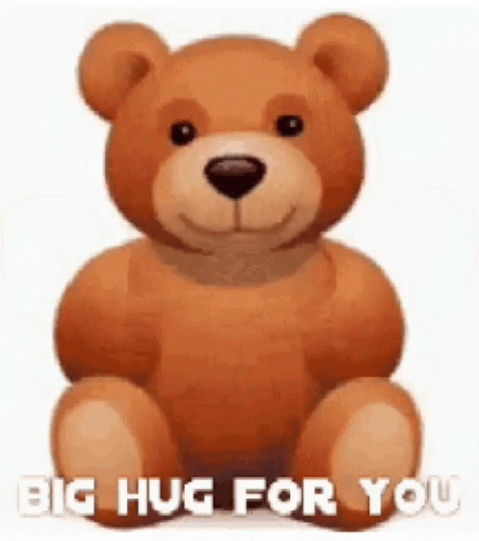 Teddy Bear Big Hug Emoji For You GIF
