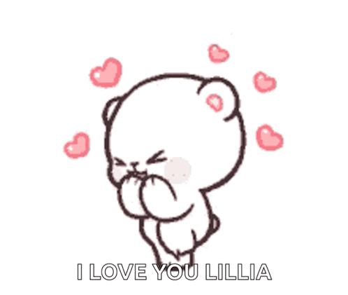 Teddy Bear Blowing Kiss With Hearts GIF