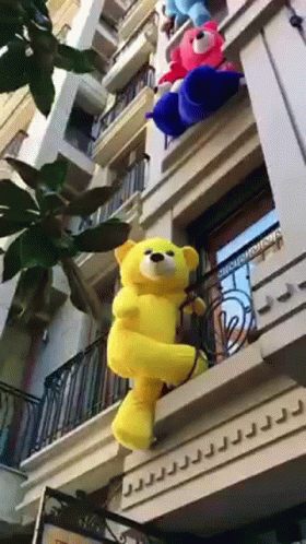 Teddy Bear Building Design GIF