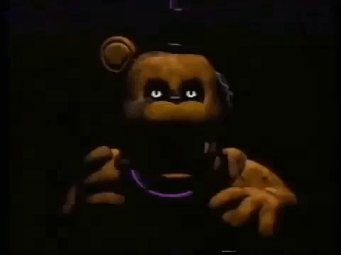 Teddy Bear Close Up Glowing Eyes Dark Room