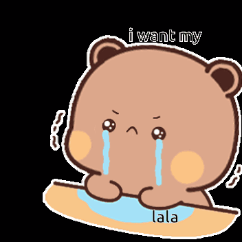 Teddy Bear Crying Saying I Want My Lala
