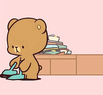 Teddy Bear Drinking From Cup