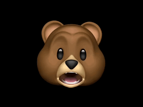 Teddy Bear Face Close Up Black Eyes GIF