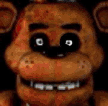 Teddy Bear Face With Glowing Eyes GIF