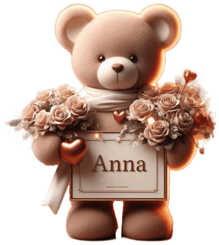 Teddy Bear Holding Anna GIF