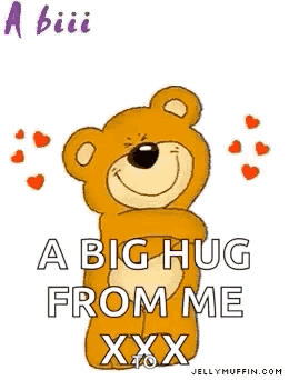 Teddy Bear Holding Arms Big Hug From Me GIF