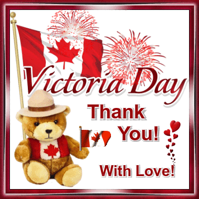Teddy Bear Holding Canadian Flag