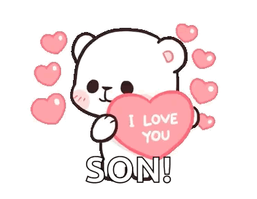 Teddy Bear Holding Heart Saying I Love You