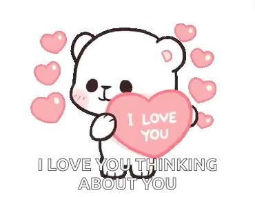 Teddy Bear Holding Heart Saying I Love You
