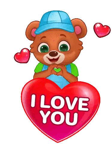 Teddy Bear Holding I Love You Heart