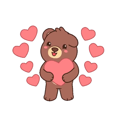 Teddy Bear Holding Large Heart