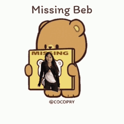 Teddy Bear Holding Missing Sign