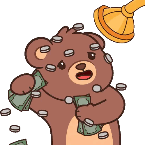 Teddy Bear Holding Money