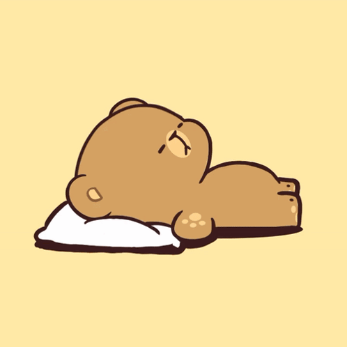 Teddy Bear Holding Phone Next To Lying Bear GIF