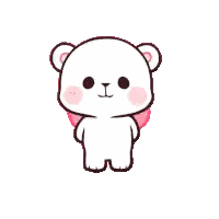 Teddy Bear Holding Pink Heart Saying I Love You