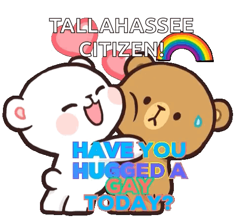Teddy Bear Hugging Another Teddy Bear With Rainbow GIF