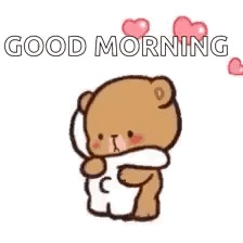 Teddy Bear Hugging Another With Hearts