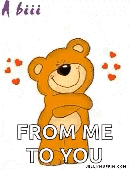 Teddy Bear Hugging With From Me To You