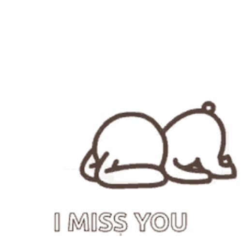 Teddy Bear Laying Down I Miss You