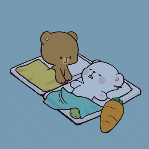 Teddy Bear Next to Sleeping Bear